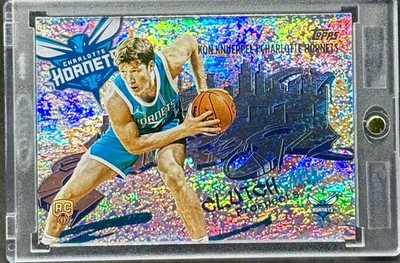 Kon Knueppel RARE ROOKIE RC SHIMMER REFRACTOR INVESTMENT CARD HORNETS  MINT
