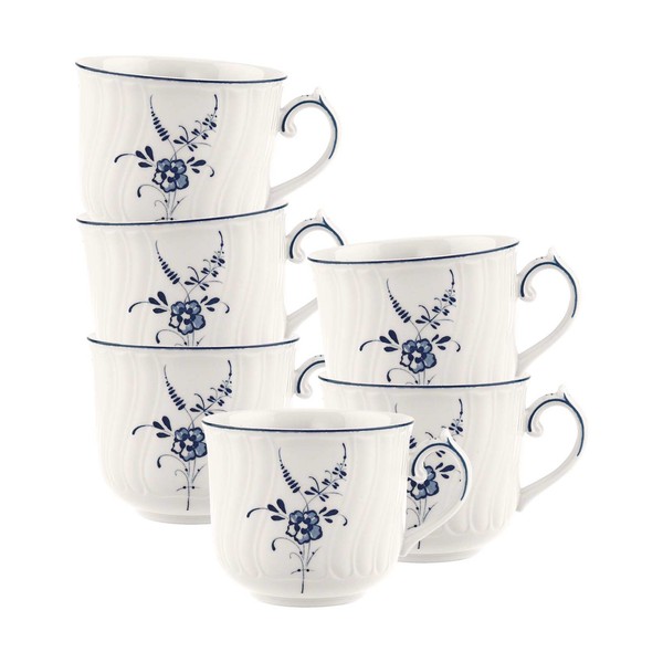 Villeroy & Boch Vieux Luxembourg Cappuccinotasse 240 Ml 6Er Set Mit Blumendekor-image