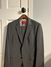 Hugo Boss Men's Dark Gray Suit Size 42L Jacket And 34R Pants
