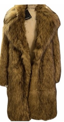 DSQUARED2 oversized Faux Fur coat  Unisex