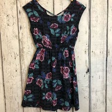 Forever 21 Lightweight summer dress cottagecore scoop neck floral grunge small