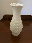 Vintage 10” x 3"  Milk Glass Hobnail Lamp Chimney