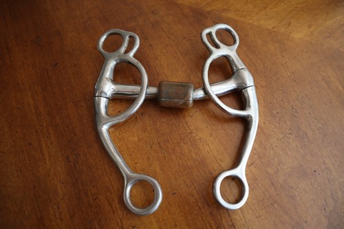 Used Swivel Shank Horse Bit with Copper Roller ~5" - Picture 9 of 9