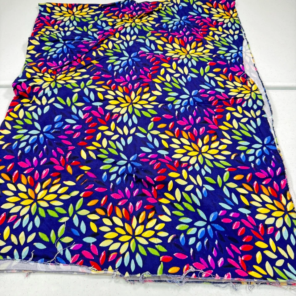 Tela acolchada vintage Joann púrpura floral tie dye algodón 51x68 1,8 yardas Foto 2 de 4