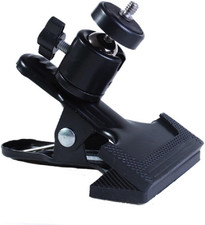 Tripod Camera Clip Clamp Flash Reflector Holder Mount with 1/4 Inch Screw 360 De