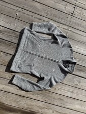 The North Face Women  s Size L Gray Heather Knit Fleece Full Zip Sweater Jacket