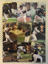 1996 Flair 9 Card Lot Ozzie Guillen, Harold Baines, LaTroy Hawkins