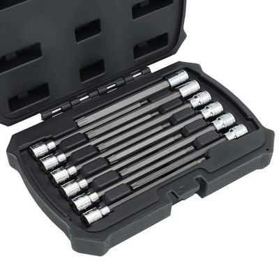 12-Piece 3/8'' Drive Long Torx Bit Socket Set T10 to T60 6-Inch MP012019
