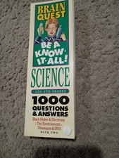 Brain Quest Science 4th - 6th Grades Deck Two 1000 Educational Questions Answers