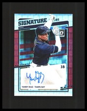 2020 Yandy Diaz Auto - Panini Pandora Refractor /10 #SS-YD Tampa Bay Rays 