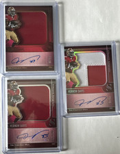 Panini 2025 Silhouette Vernon Davis 49ers Auto Patch #85 3 cards /75 /99 /199.
