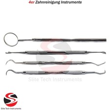 4 Stück Dental Set Zahnarzt Werkzeug Zahnarztbesteck Zahnsonde Zahnpflege sonde