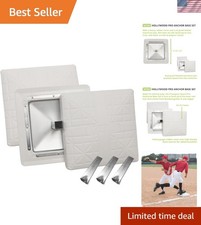 Pro Anchored Baseball/Softball Base Sets - Heavy-Duty Bases with Welded & Bol...