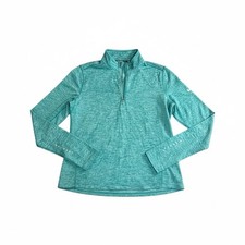 Nike Running Dri Fit Quarter Zip Long Sleeve Shirt Mens Xl Green