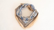 Cotton Block Print Bandana Handcrafted Boho Wrap Head Neck Tie Head Neck Wrap