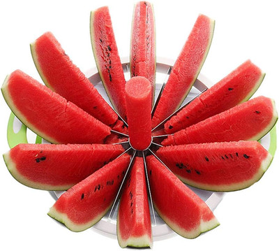 ZaH Stainless Steel Watermelon Slicer Cutter 12 Slice Fruit Divider Tool