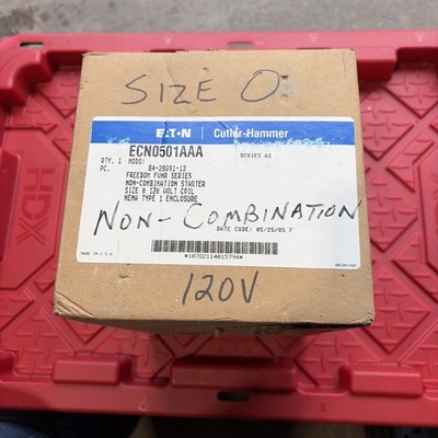 EATON Non-Combination Motor Starter NEMA Type 1 Enclosure     ECN0501AAA 18amp