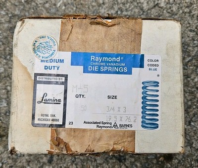Raymond Die Spring M-5 3/4'' x 3'' Medium Duty Blue