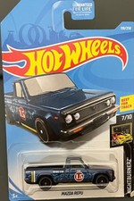 HOT WHEELS NIGHTBURNERZ MAZDA REPU BLUE PICKUP 138/250. SEE COMBINED  OFFERS !