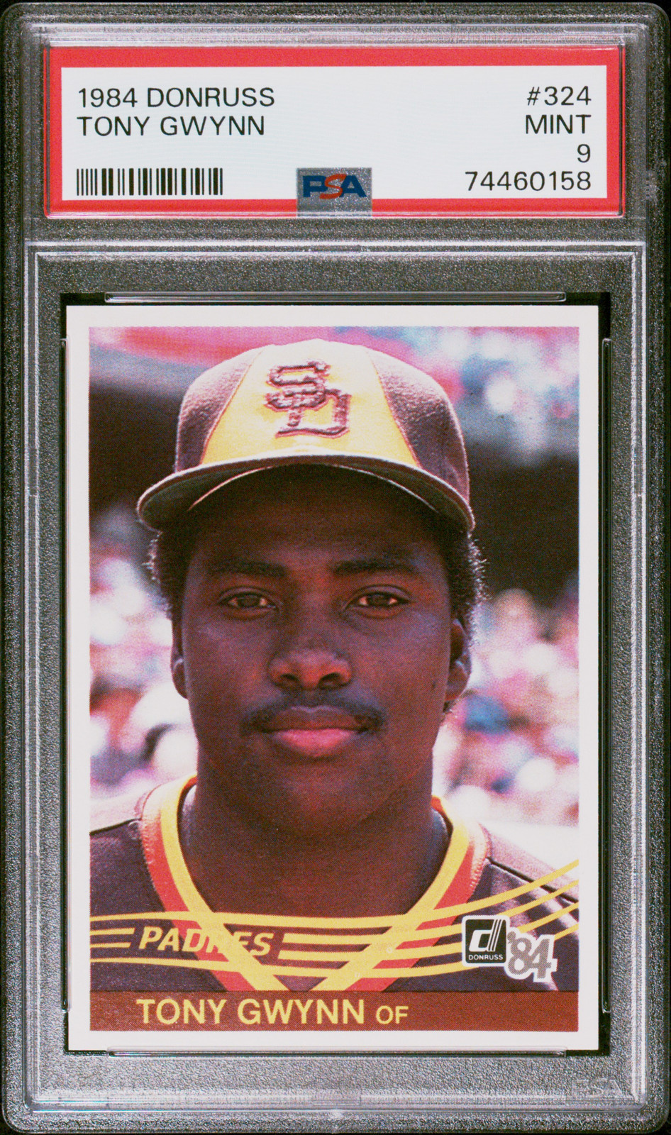1984 DONRUSS #324 TONY GWYNN PSA 9