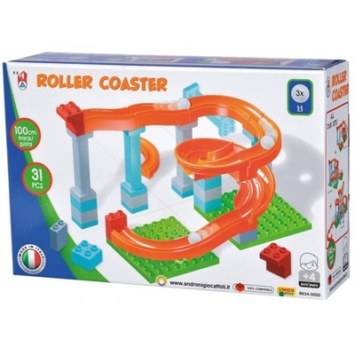 Kugelbahn ''Roller Coaster'' mit Bausteinen, 31 teilig