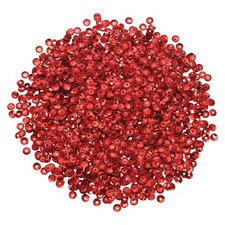 3000Pcs Loose Cup Sequins 4mm Round Loose Sequin 0.7 oz 20g Red