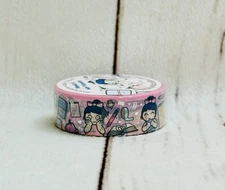 NEW MMS Marshmallow Studio DEBBIE AND & HER PLANNERS 15mm PINK FOILED WASHI TAPE