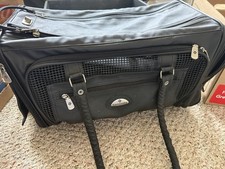 Pet Dog Cat Carrier with Wheels TSA Compliant Black 17x8x9 Samsonite
