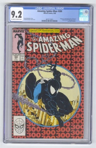 Amazing Spider-Man #300 CGC 9.2 NM- HI GRADE Marvel Comic 1988 1st Venom KEY