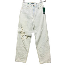 NWT Wild Fable Women's High Rise 90s Relaxed Straight Leg Jeans Distressed Sz 00