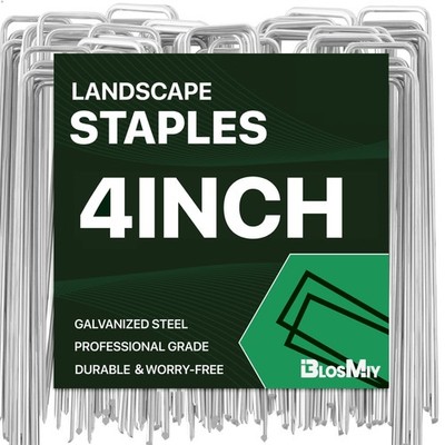 Staples 4 inch Stakes 200 Pack Galvanized Garden Staples HeavyDuty