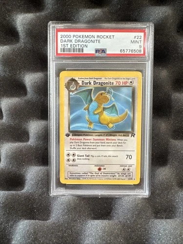 PSA 9 Dark Dragonite TCG 1st Edition Non-Holo | Pokémon