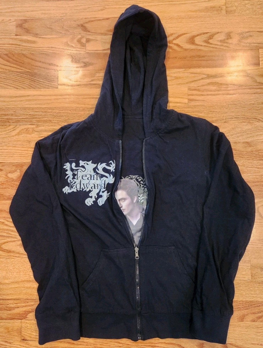 Women's Twilight New Moon Team Edward Reversible Zip Up Hoodie XL