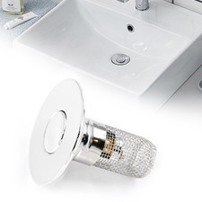 Bathroom Sink Stopper Drain Strainer Pop Up Drain Stopper Stainless Fit 1.1-1.3"