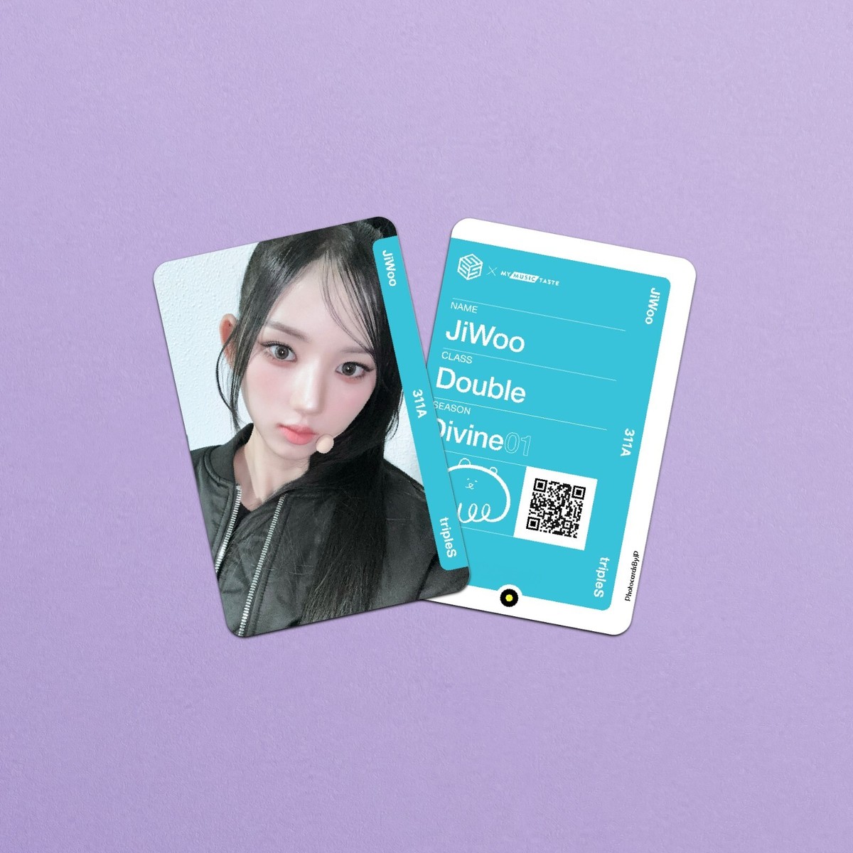 tripleS S3 JiWoo REPLICA objekt Divine01 300s Fanmade Photocards