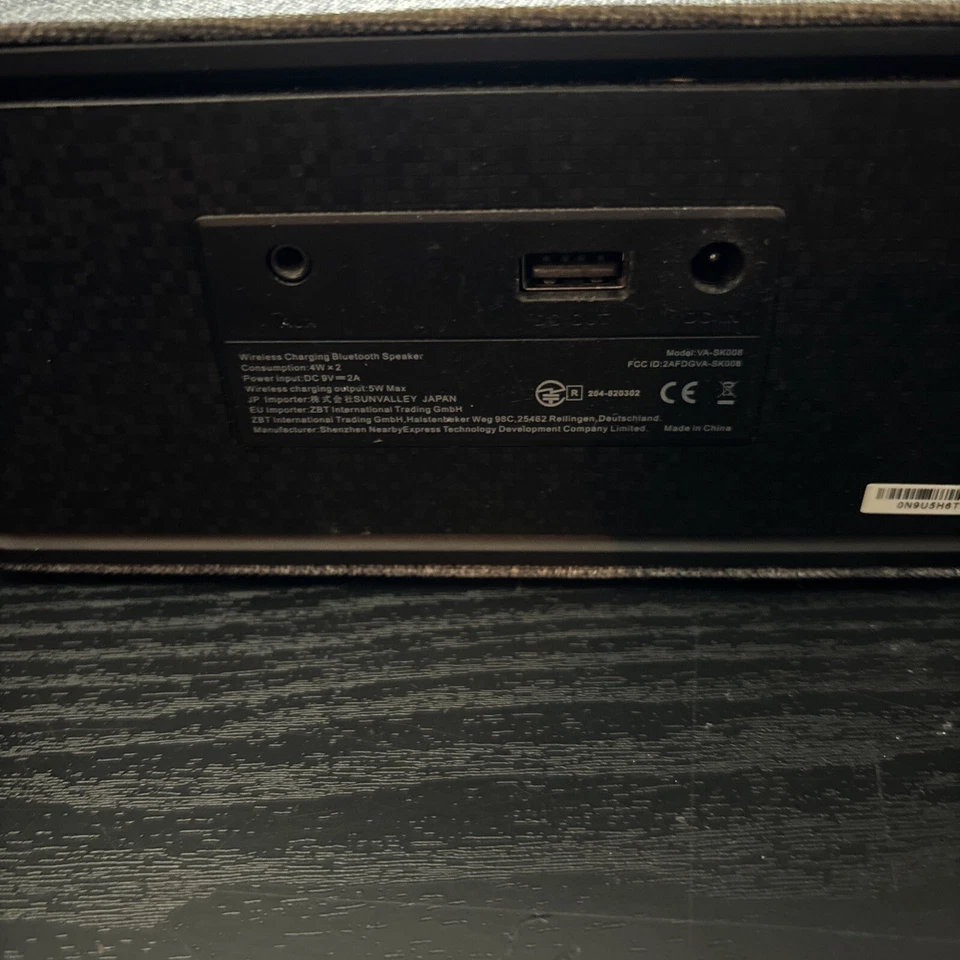 Carga Inalámbrica Vava, Despertador, Altavoz Bluetooth Todo en Uno con Auxual Foto 3 de 4