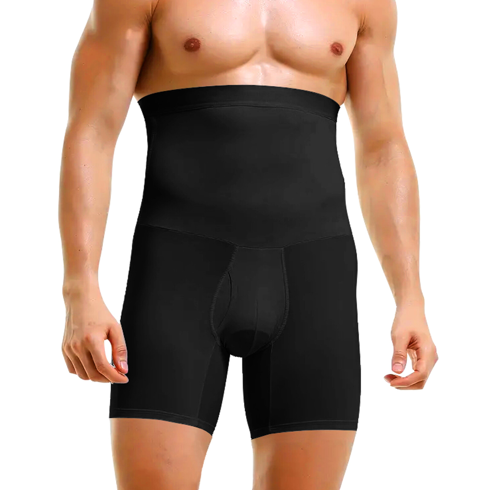 Calzoncillos tipo bóxer con control de abdomen de cintura alta Para Fajas Hombre