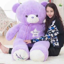 35/80cm Cute Purple Plush Toys High Dolls for Classmate Kids Graduation Gifts