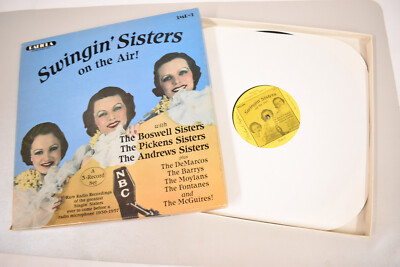 Swingin' Sisters on the Air 3x 33RPM Vinyl LP Boxed Set 1986 Radiola 3MR-3    NM