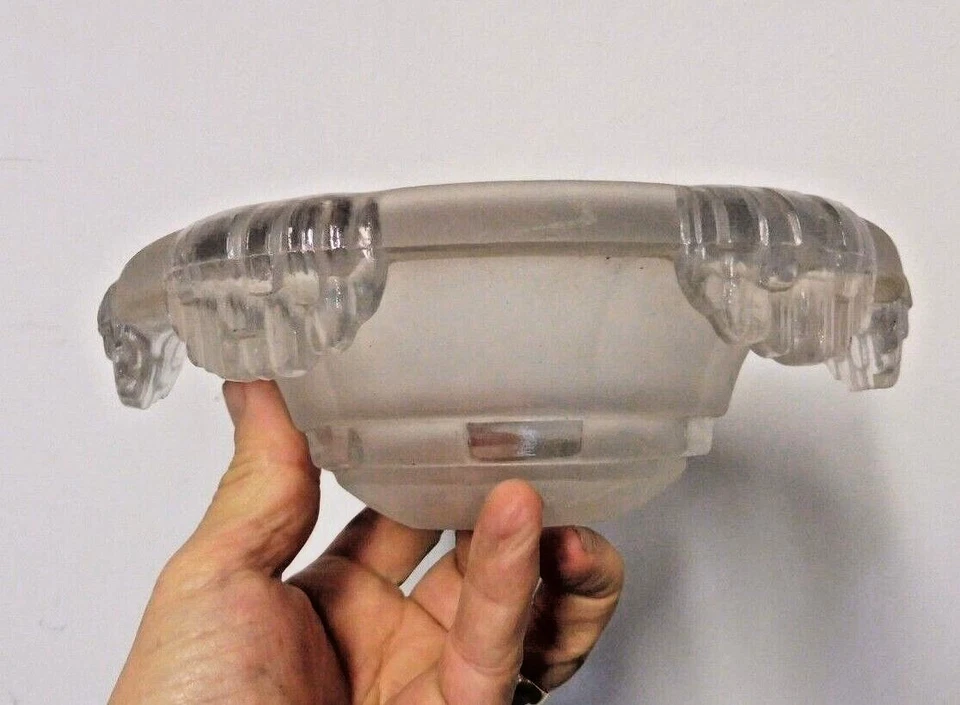 TULIPE VERRE de lustre type EZAN ideal lampe ART DECO N°2 - Photo 4/4