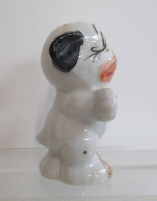 Vintage Japan Ceramic Bonzo Dog Style Hand Painted Salt and Pepper