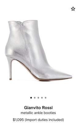silver pointed toe boots