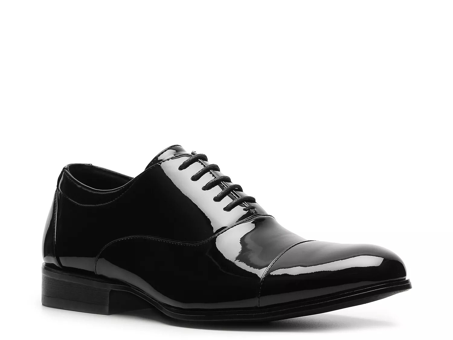 Stacy Adams Shoes Gala Cap Toe Oxford Black Patent Size 12 — photo 2