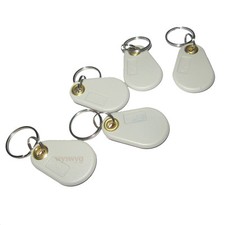 5pcs Writable Rewrite 125KHz EM RFID keyfob light-grey For Copier Access control