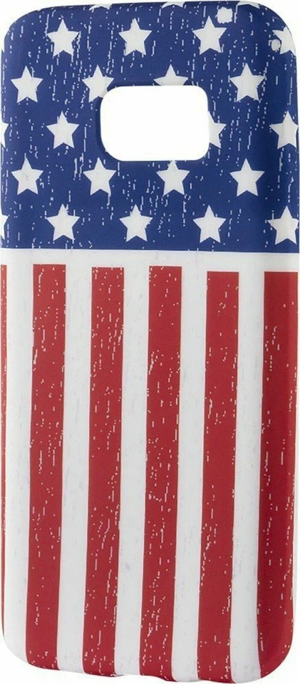 全新 Dynex 三星 Galaxy S7 美国国旗保护壳 红色/白色/蓝色 爱国 美国皮肤 — 第 2/4 张图片