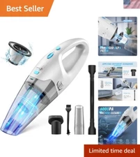 Portable Cordless Vacuum with 20 Min Runtime - Effortless Car and Home Cleaning