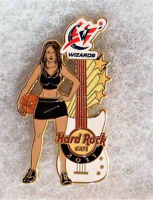 HARD ROCK CAFE WASHINGTON DC NBA WIZARDS SEXY BASKETBALL GIRL SERIES PIN # 63929