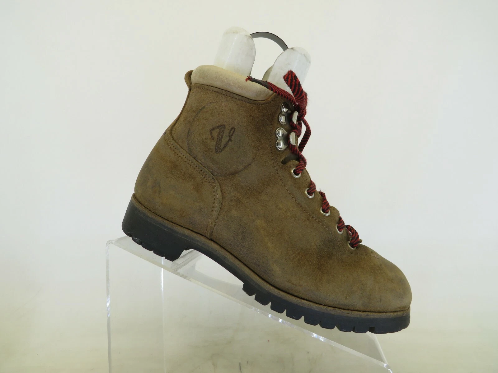 Vasque Brown Suede Laces Mountaineering Hiking Boots Mens Size 6.5 D