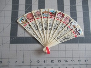 Vintage Celluloid Fan Rome Collectable