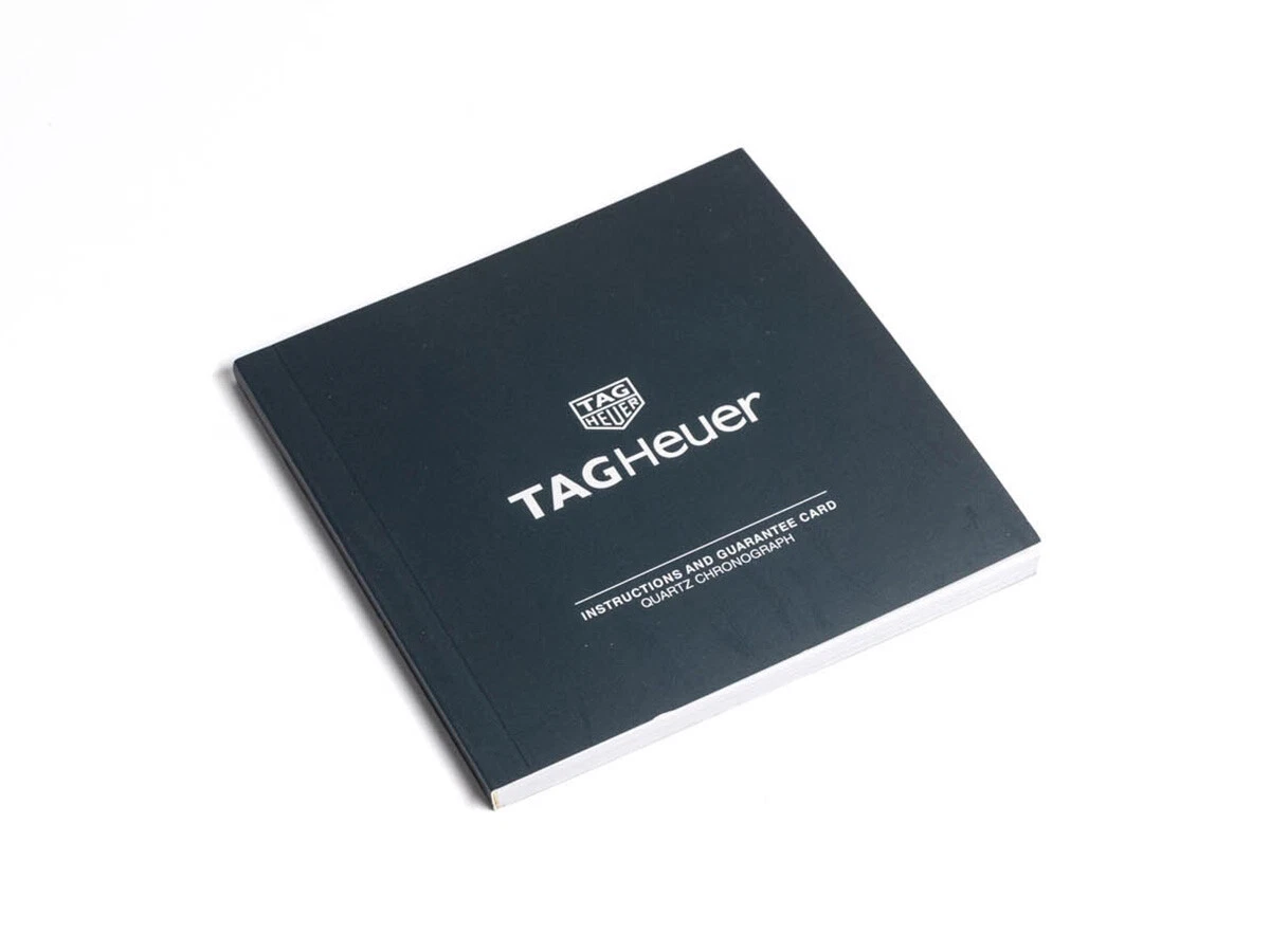 Tag Heuer Quartz Chronograph Instruction Manual Booklet Aquaracer